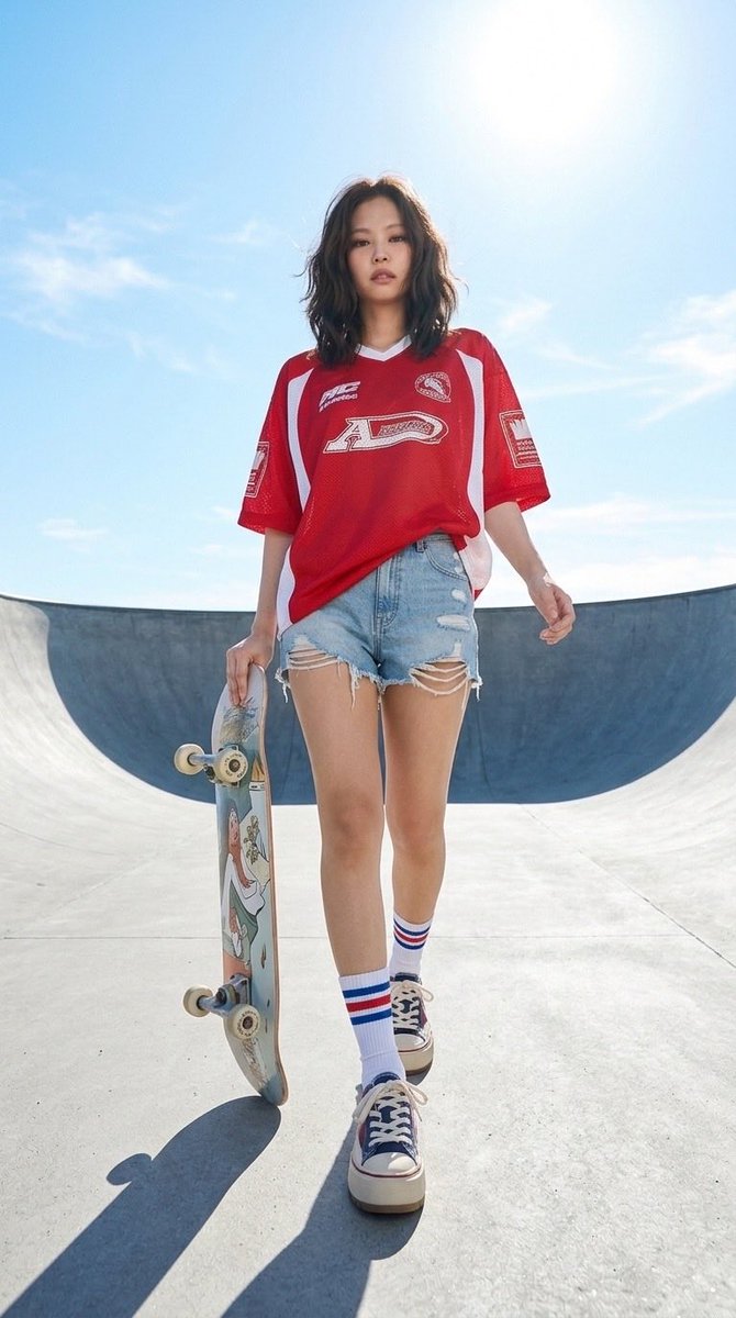 Urban Skatepark Sporty Portrait