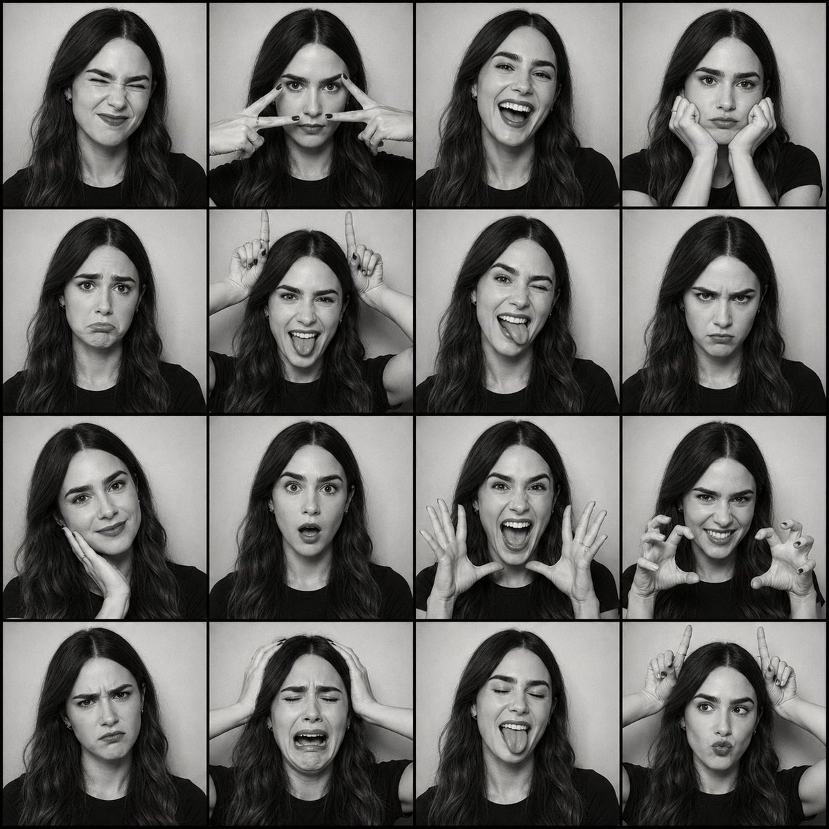 Photobooth Expression Grid JSON Prompt