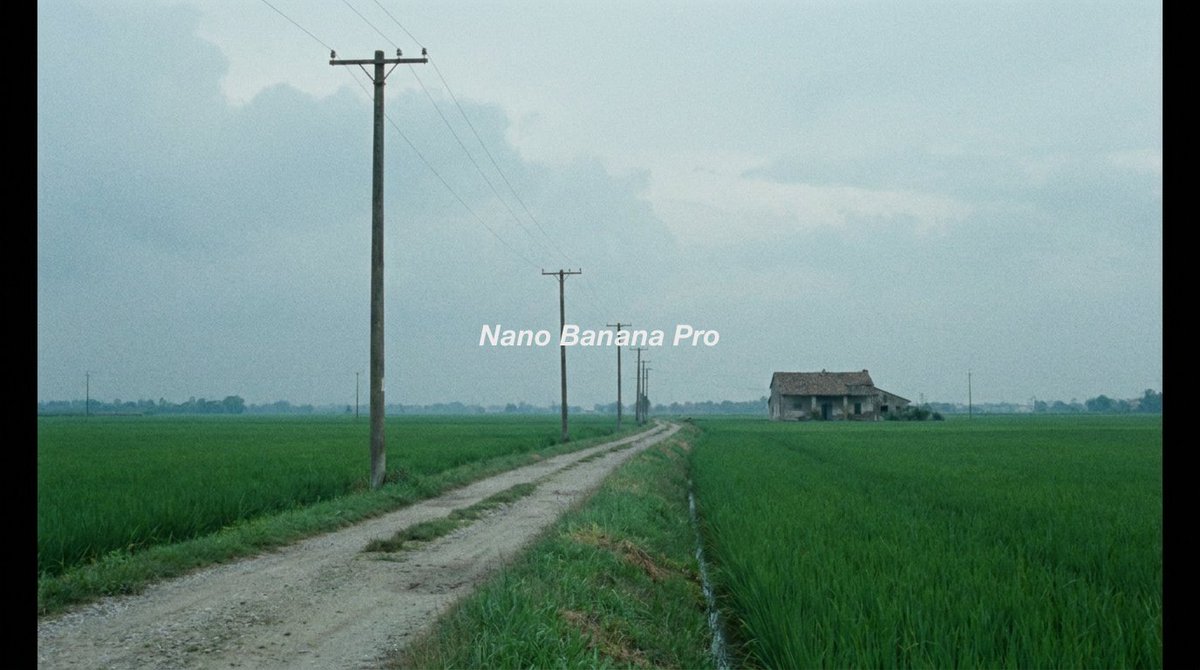 Cinematic Japanese Rice Paddy Landscape example 3