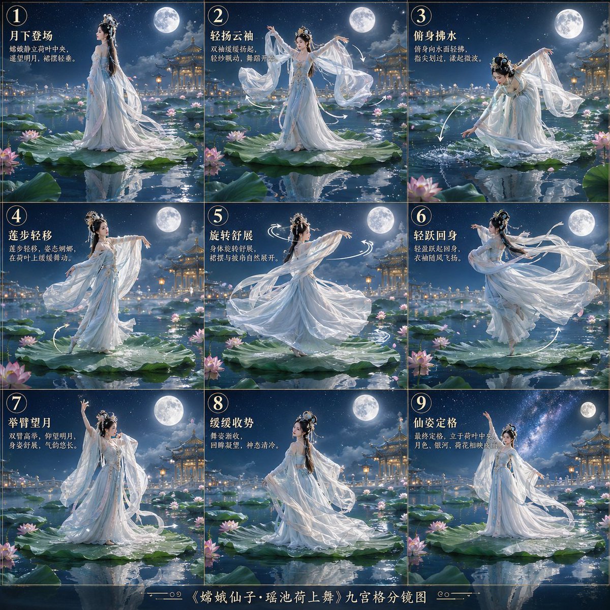 Chang'e Lotus Dance Storyboard