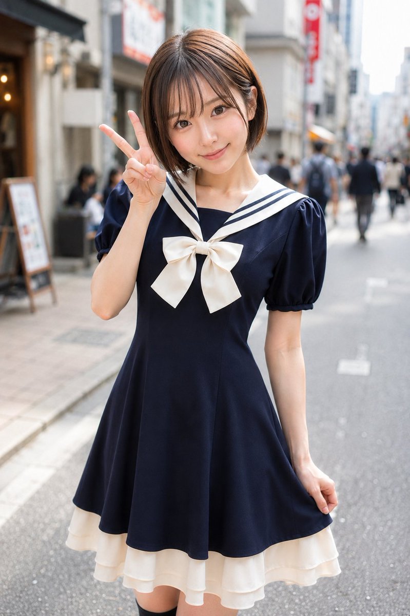Sailor Dress Street Portrait