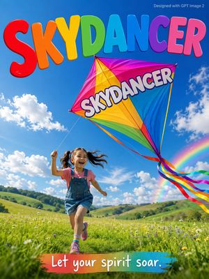 Skydancer Kite Advertisement Poster AI image template preview