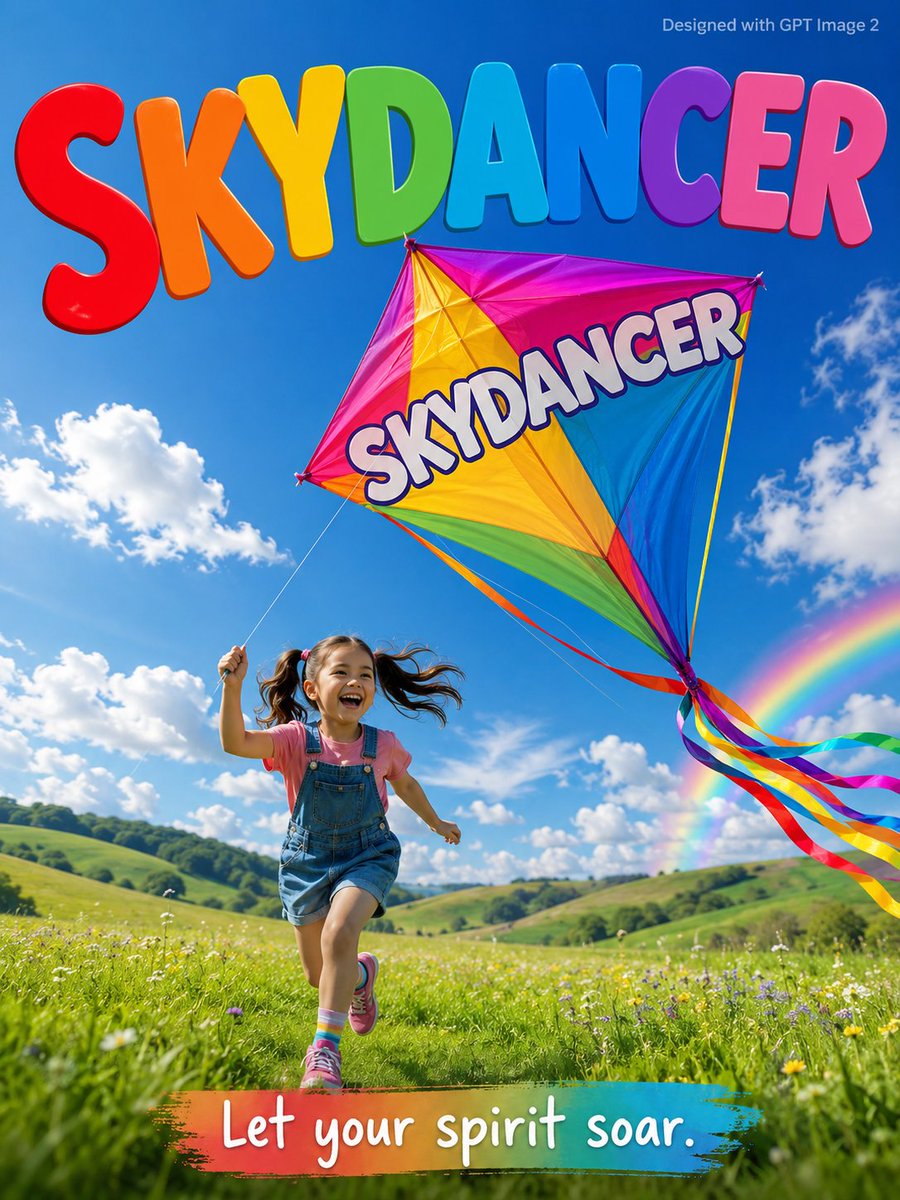 Skydancer Kite Advertisement Poster