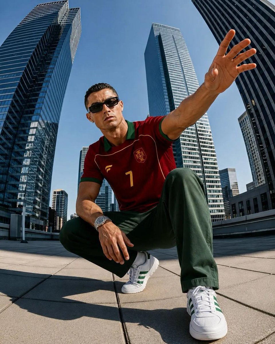 Cristiano Ronaldo Fashion Editorial Portrait