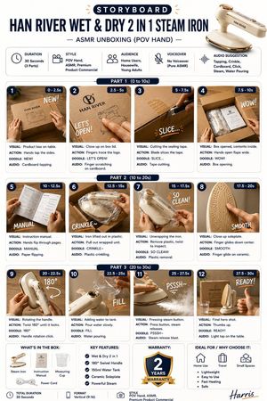 Premium Product Storyboard Infographic AI image template preview