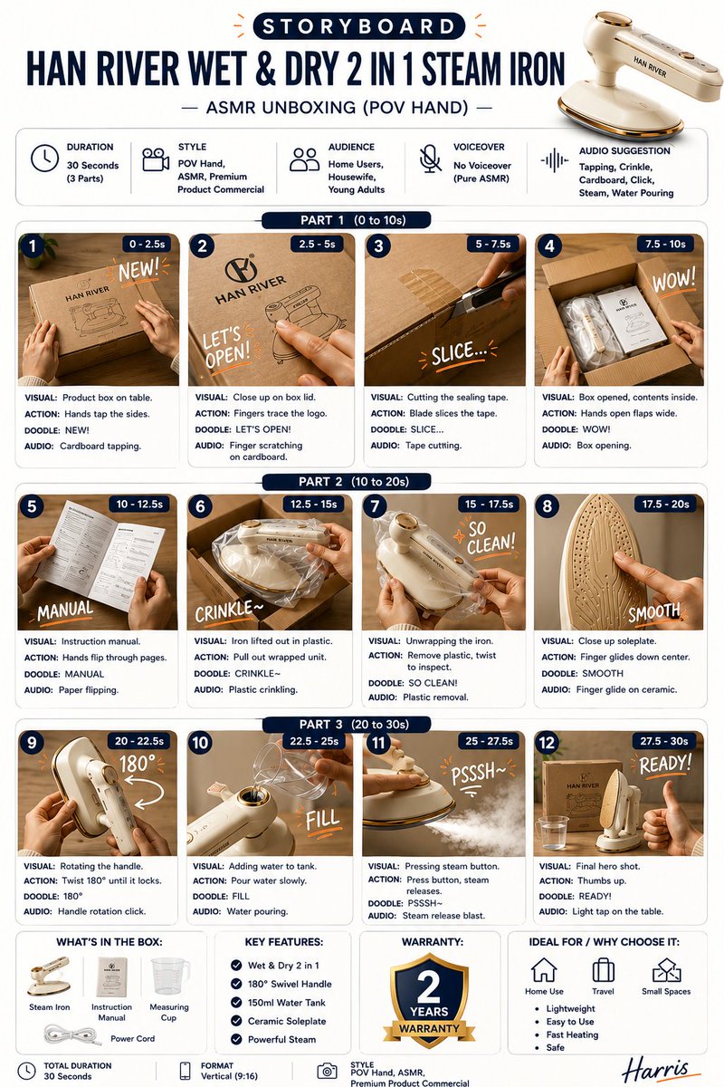 Premium Product Storyboard Infographic