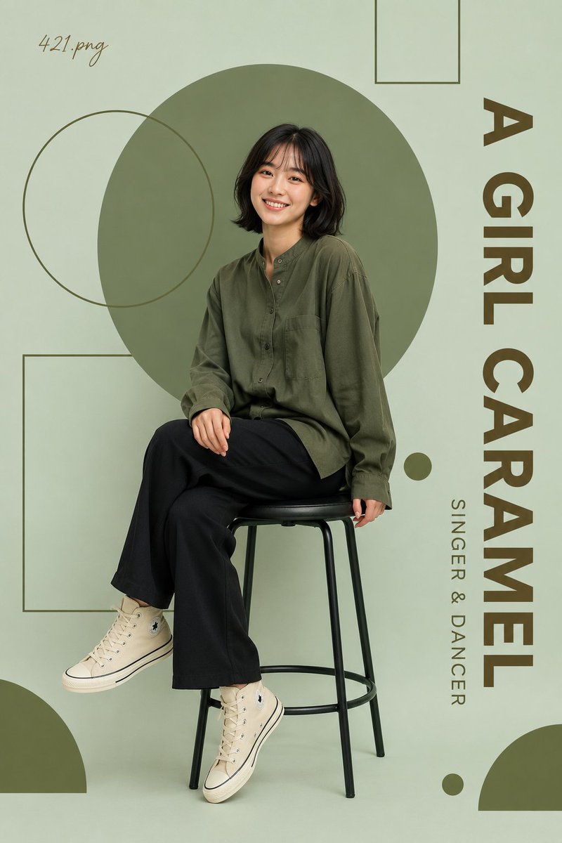 Minimalist Olive Green Editorial Poster