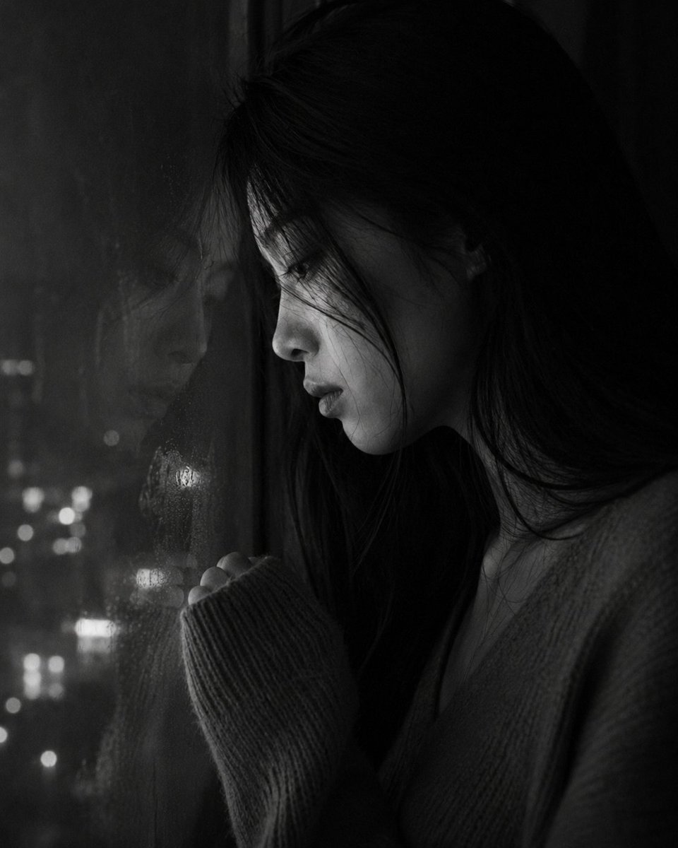 Social Media Post - Melancholic Night Apartment Window Portrait - Image 4