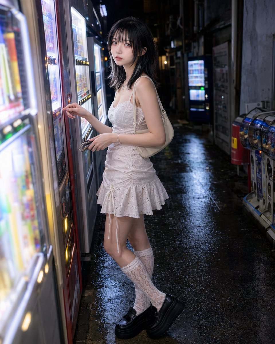 Vending Machine Alley at Night