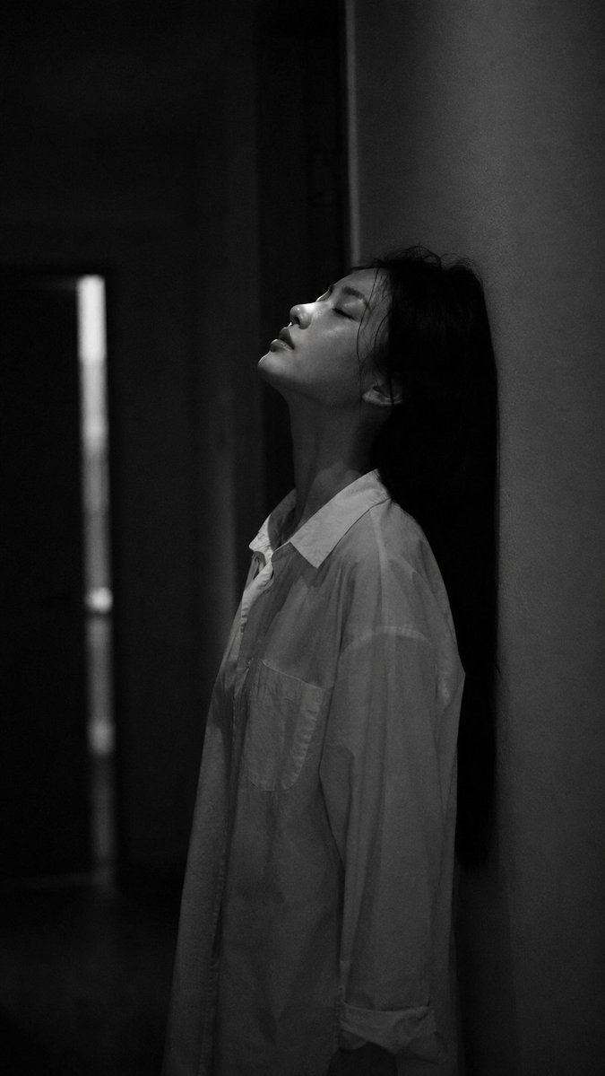 Low-Key B&W Apartment Portrait