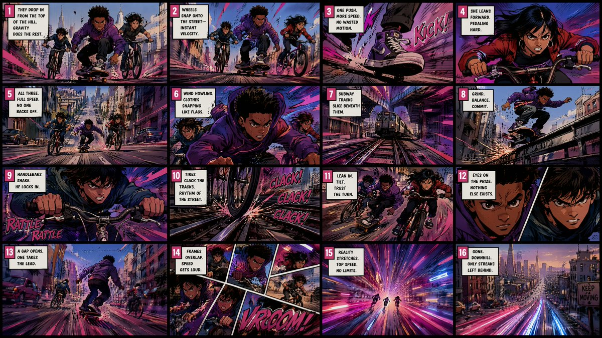 Spider-Verse Style Comic Storyboard