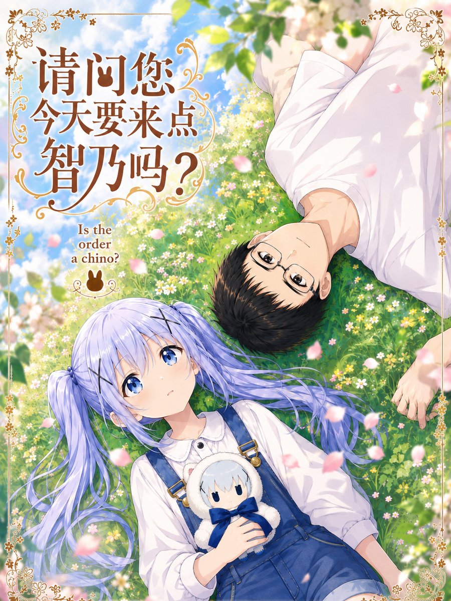 Romantic Chino Anime Meadow Cover