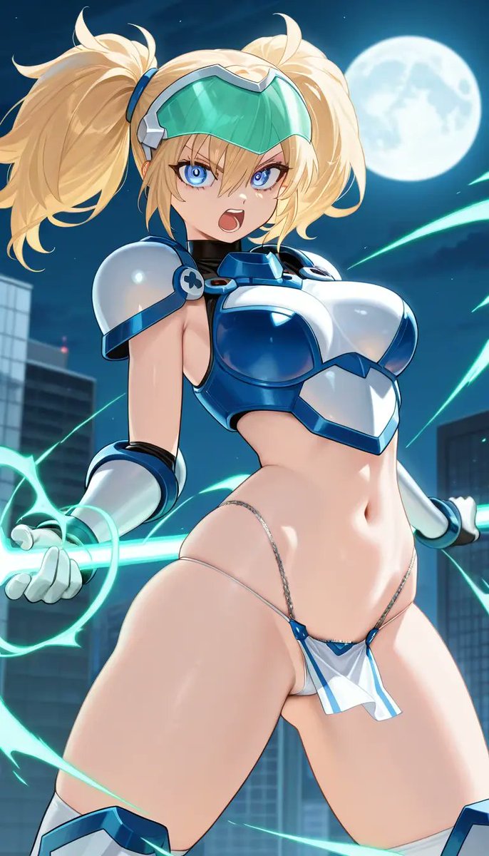 Comic / Storyboard - 月光下赛博超级女英雄飞行 - 图片 4