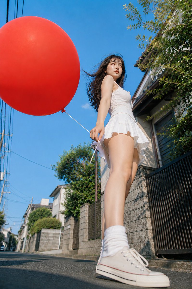 Low Angle Summer Balloon Portrait