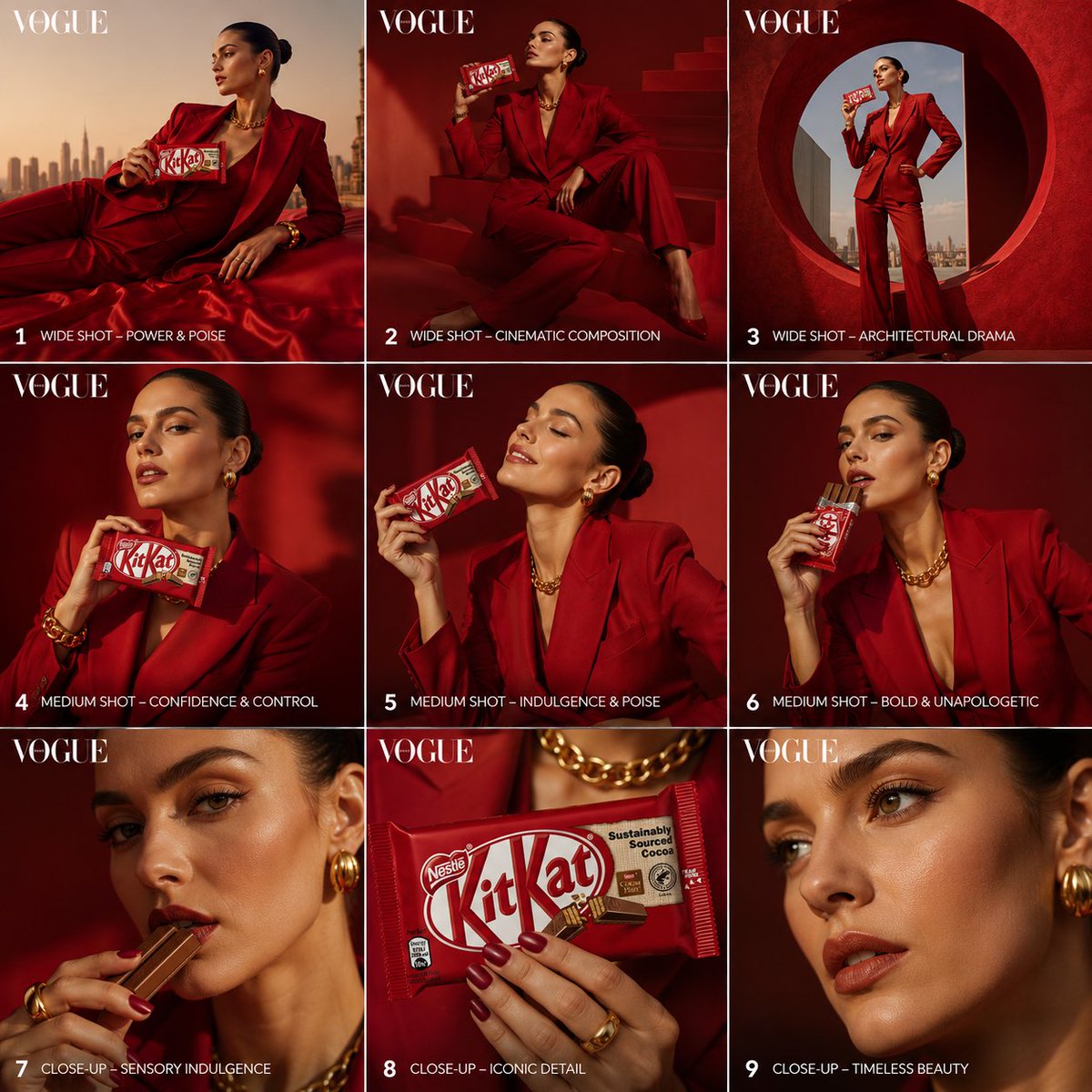 Vogue Fashion Editorial Storyboard Grid