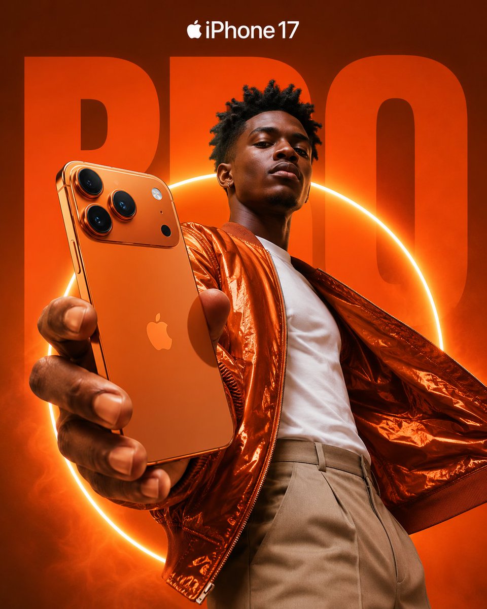 Premium iPhone Fashion Advertising Poster