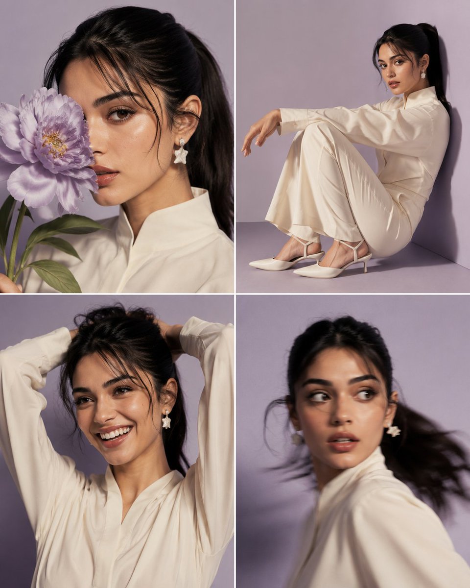 Beauty Campaign Casting Contact Sheet