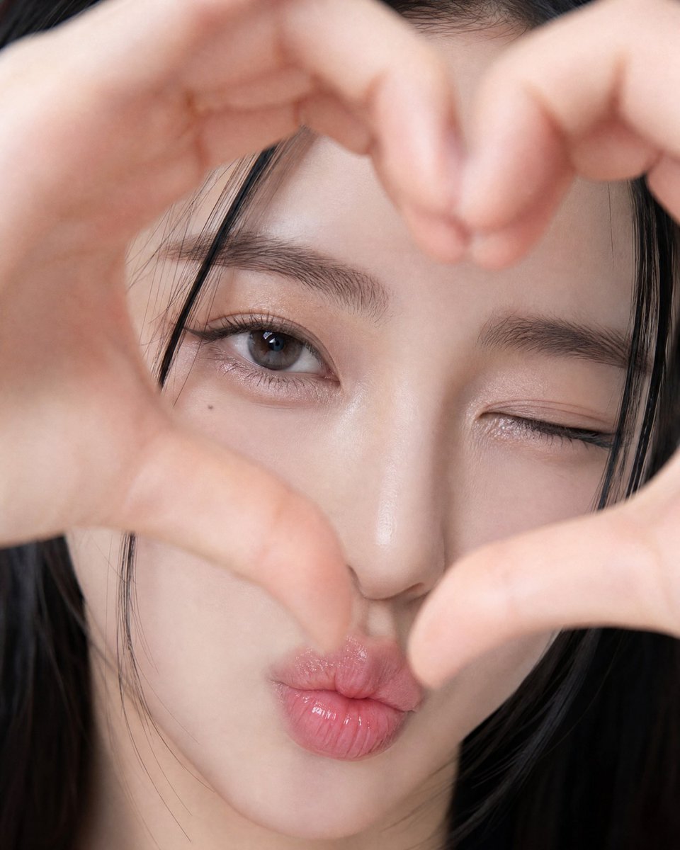 Playful Heart Gesture Close-up