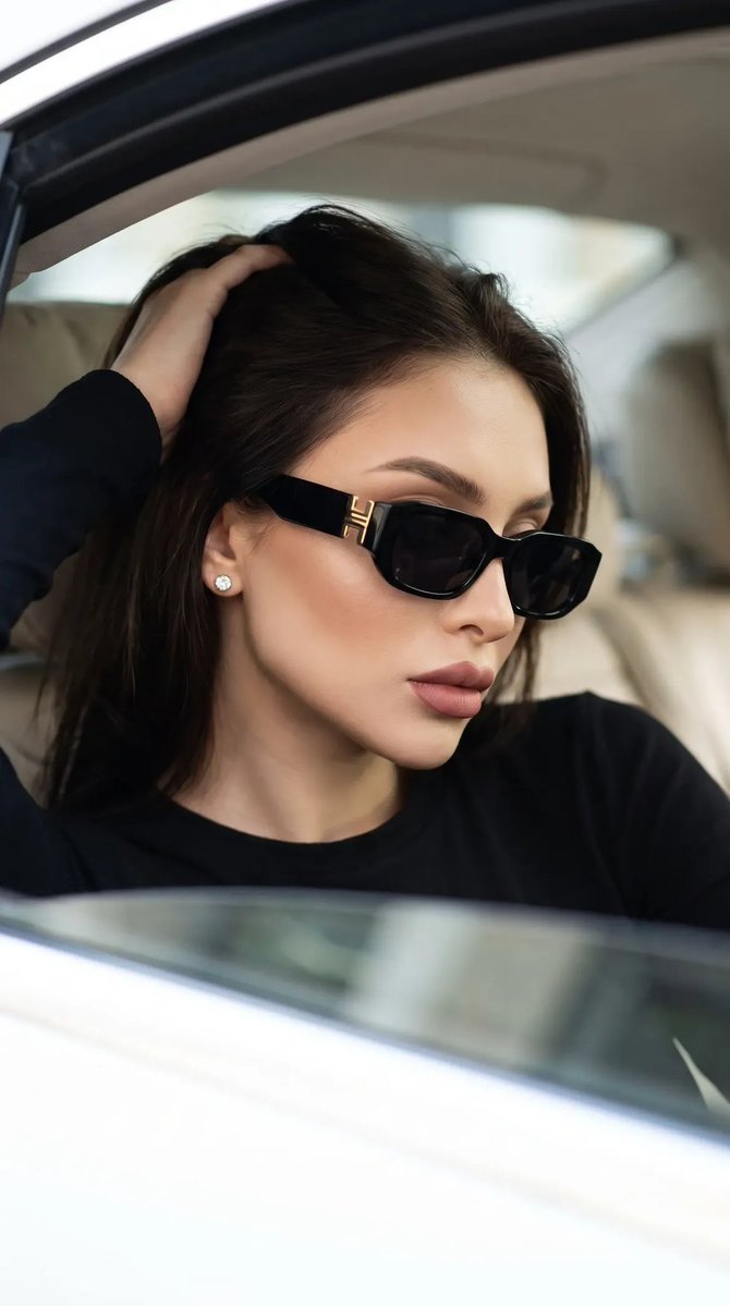 High-fashion Candid Portrait in Luxury Car reference image 1