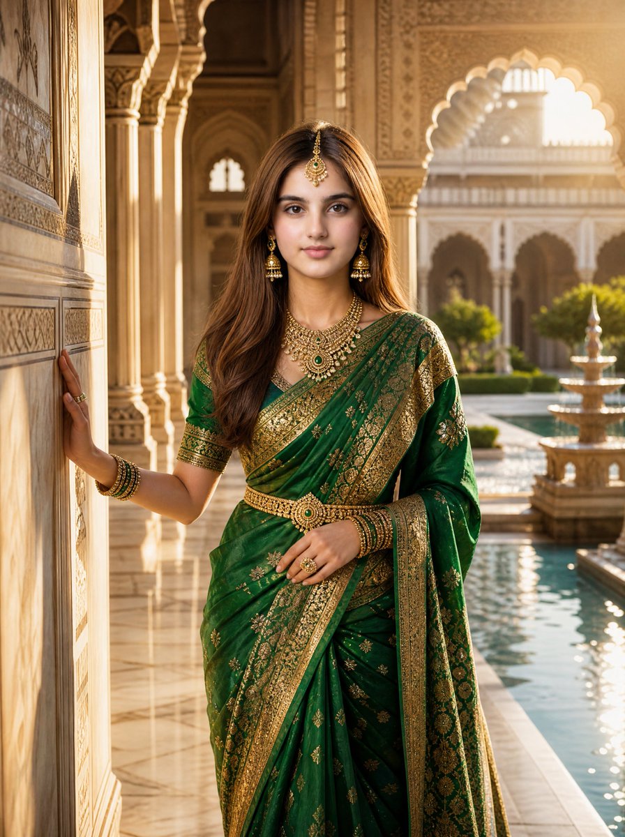 Royal Mughal Palace Luxury Portrait