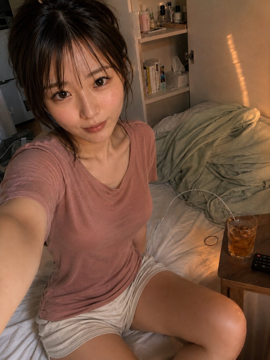 Natural Bedroom Selfie