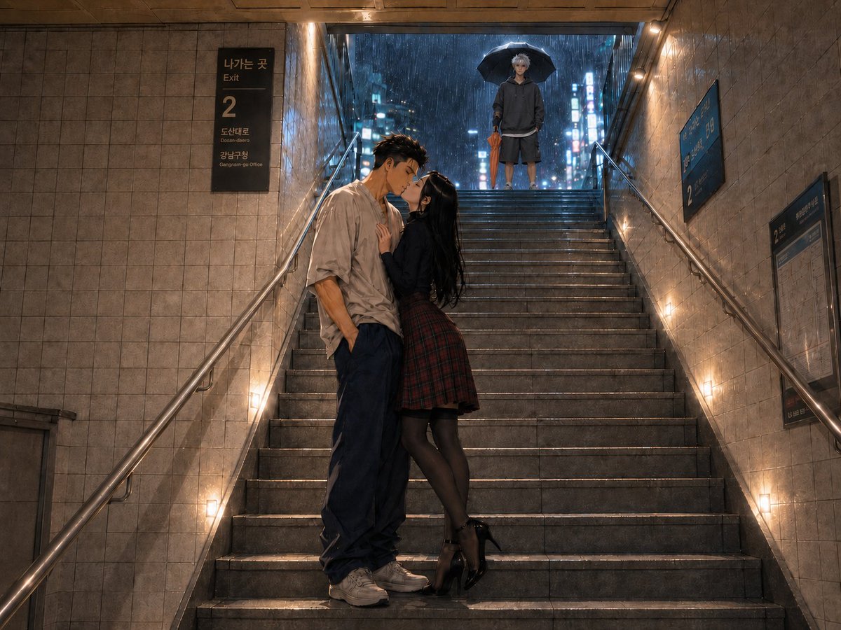 Rainy Subway Betrayal Scene