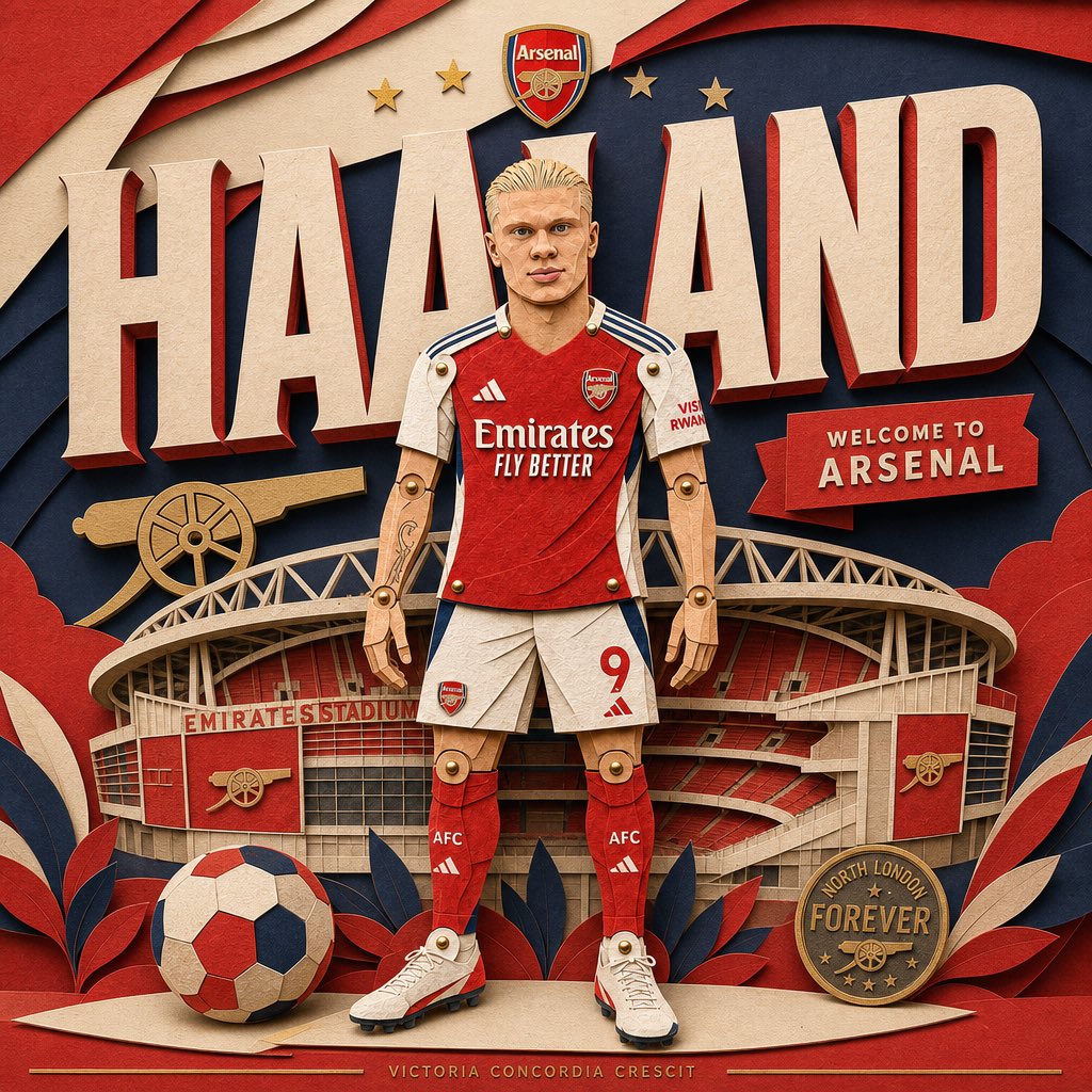 Layered Paper-Cut Athlete Poster