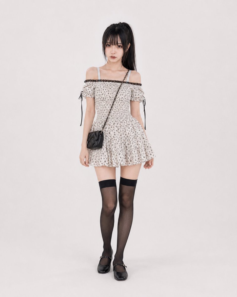 E-commerce Main Image - Summer Girly Floral Mini Dress - Image 2