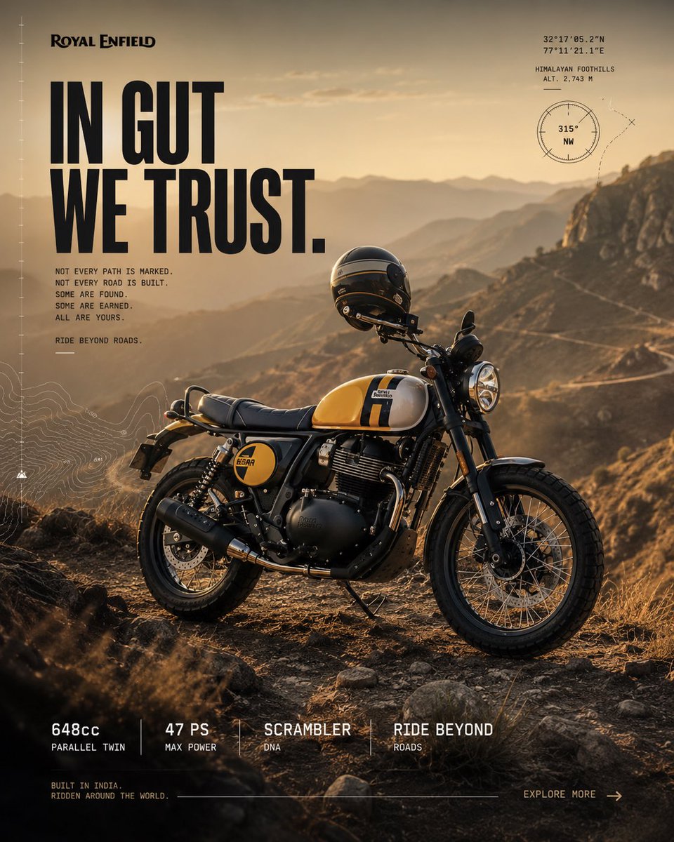 Royal Enfield Adventure Campaign Poster