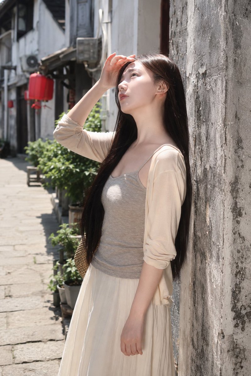 Sunny Alley Fashion Portrait