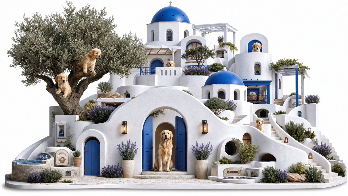 Santorini Golden Retriever Sanctuary