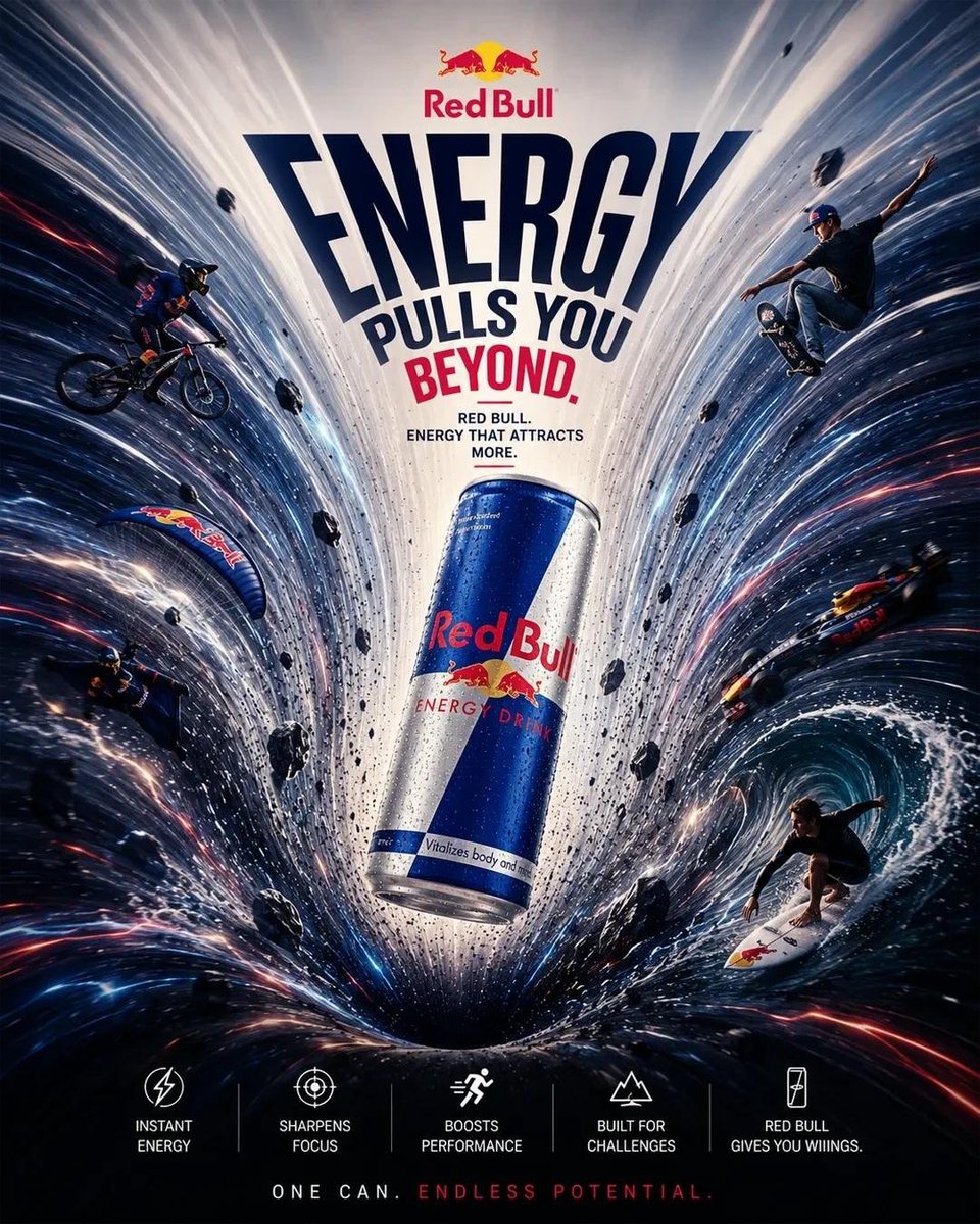Product Gravity Advertising Poster