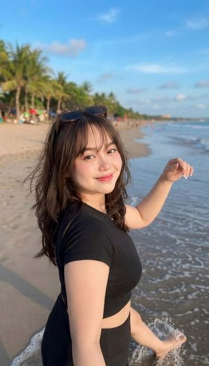 Golden Hour Beach Portrait AI image template preview
