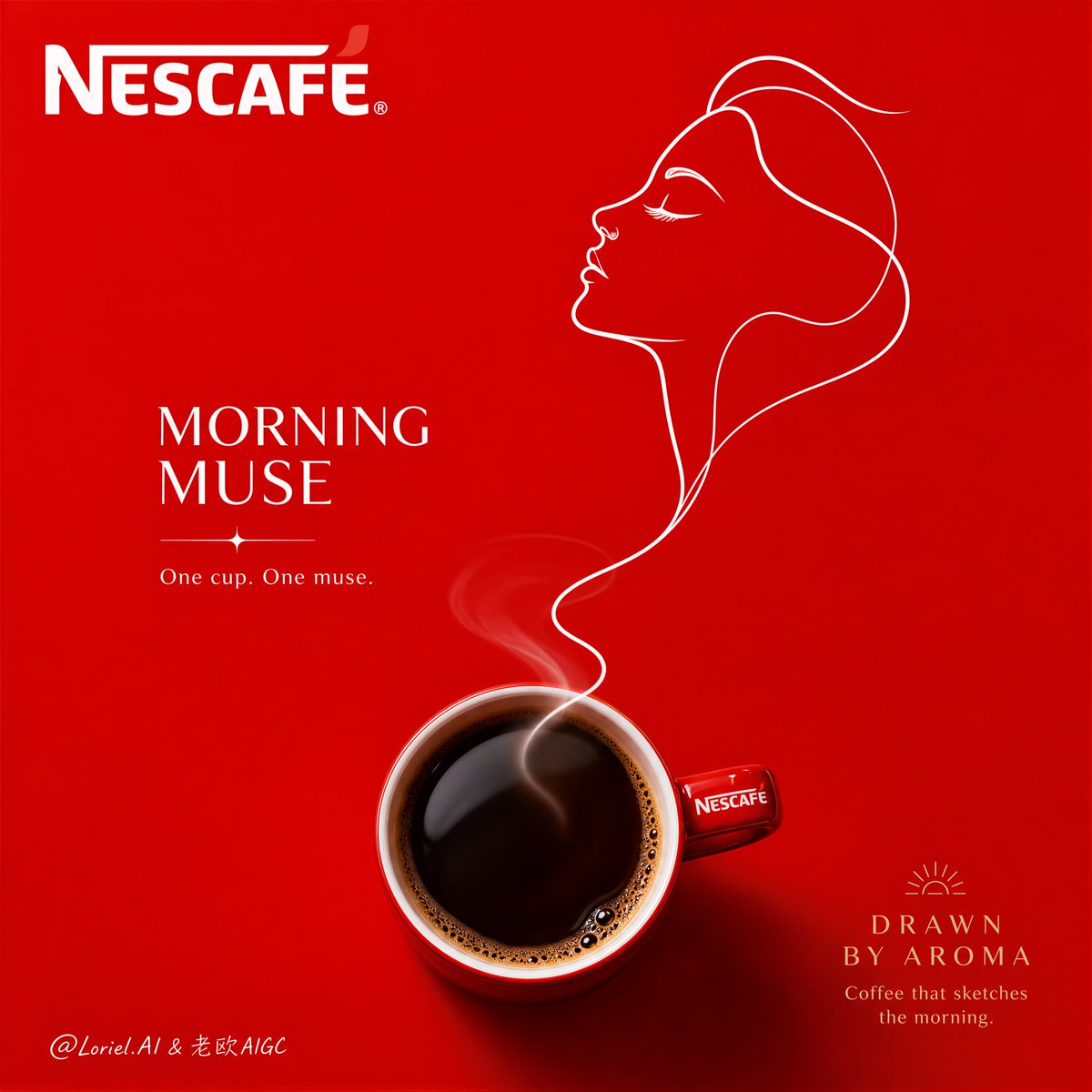 Minimalist Nescafé Brand Poster