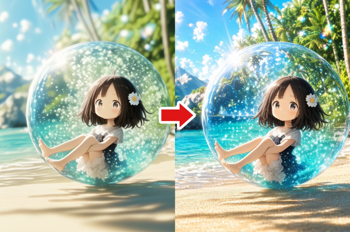 Illustration Refinement and Restoration example 3