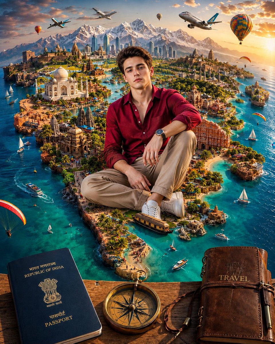 Surreal India Travel Island Portrait