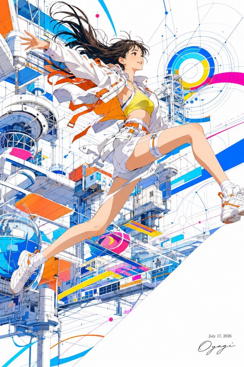 Futuristic Anime Leap