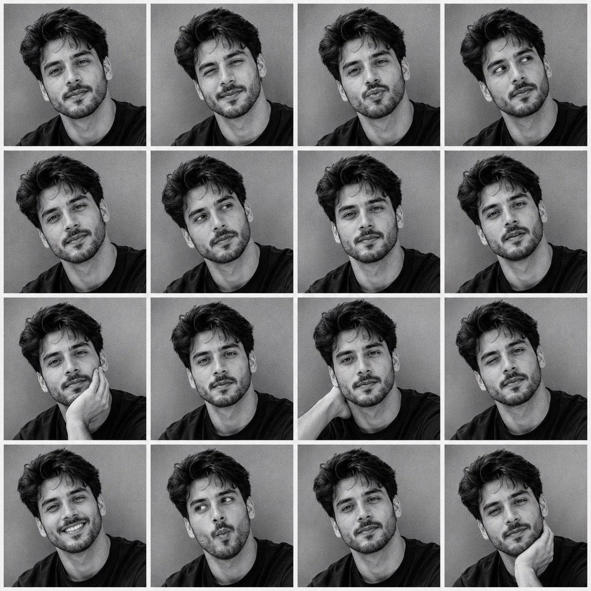 Profile / Avatar - B&W Photobooth Contact Sheet - Image 2
