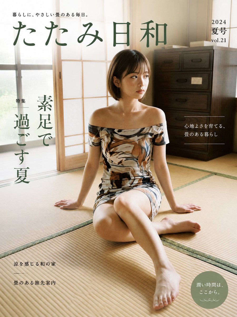 Japanese Tatami Lifestyle Magazine Cover