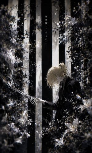 Gothic Anime Forest Farewell AI image template preview