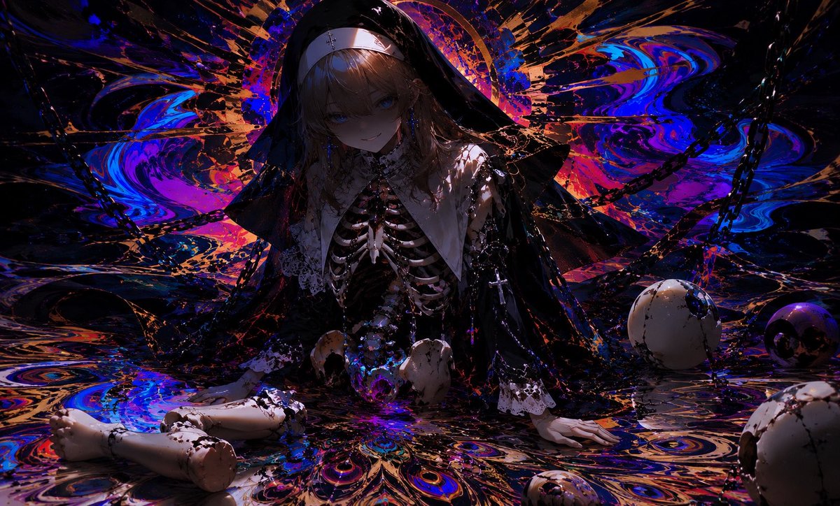 Cursed Peacock Nun Doll