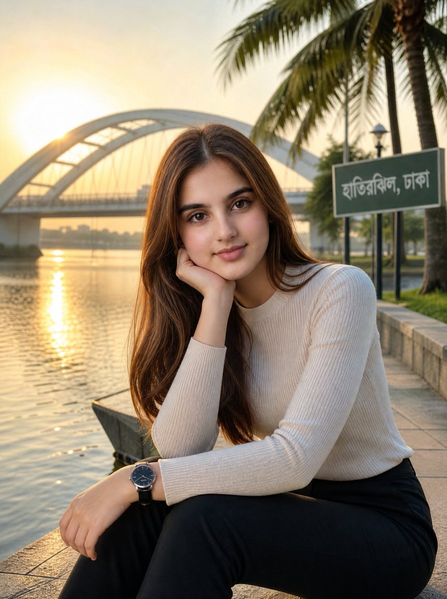 Golden Hour Hatirjheel Fashion Portrait