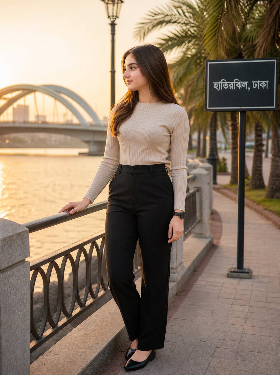 Golden Hour Hatirjheel Fashion Portrait