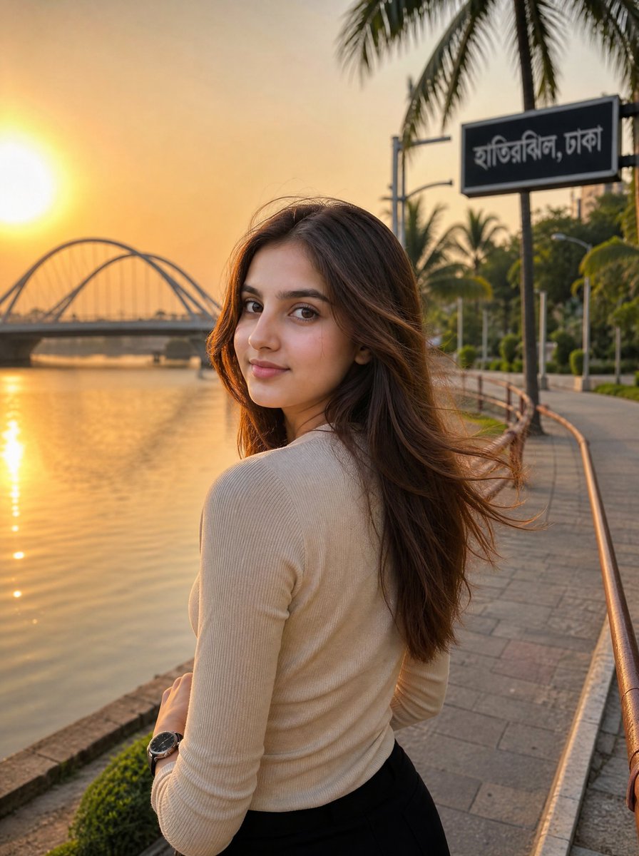 Golden Hour Hatirjheel Fashion Portrait