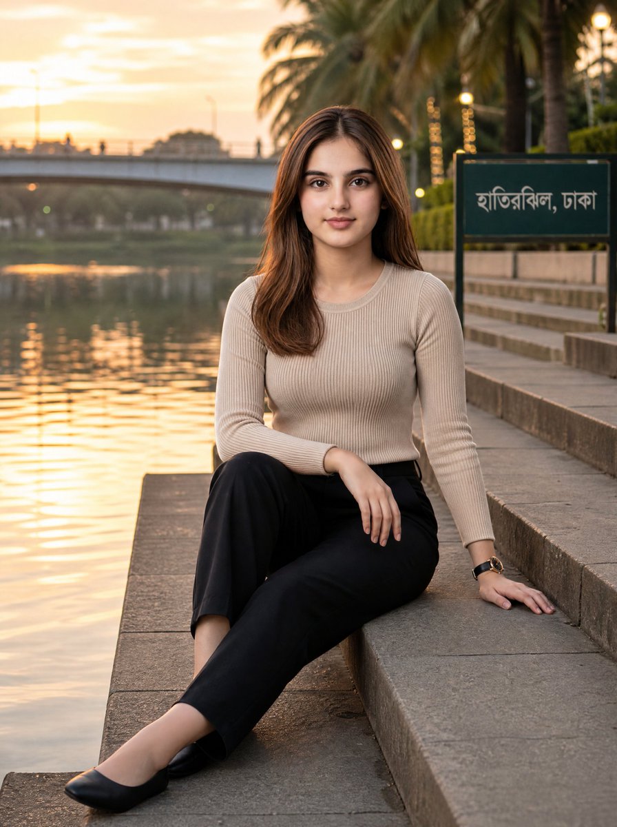 Golden Hour Hatirjheel Fashion Portrait