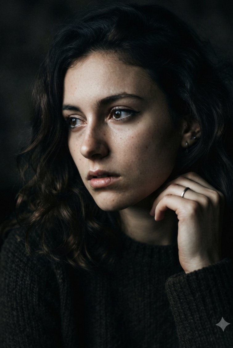 Profile / Avatar - Moody Atmospheric Introspective Portrait - Image 1