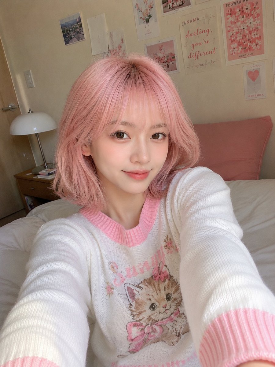 Ultra Realistic Korean Style Smartphone Selfie