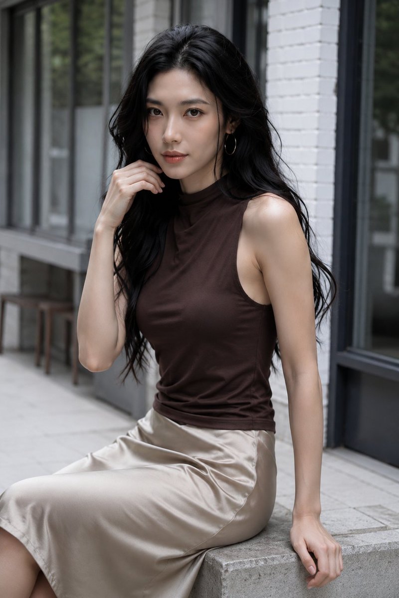 Product Marketing - Photorealistic Modern Corridor Fashion Portrait - Image 2