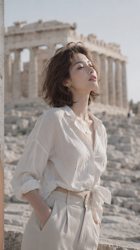 Social Media Post - Cinematic Acropolis Fashion Portrait - Image 4