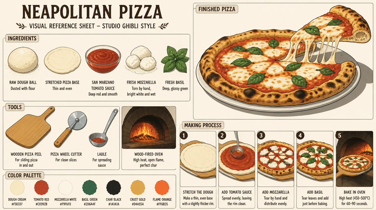 Studio Ghibli Food Reference Sheet